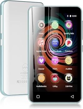 Smarttelefon med ikoner for flere musikkstrømmetjenester på skjermen
